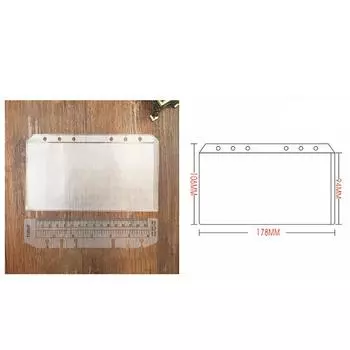 1 шт. Карманы для переплета A5 A6 A7 Папки-переплеты для блокнотов Прозрачные 8.6*13.2cm