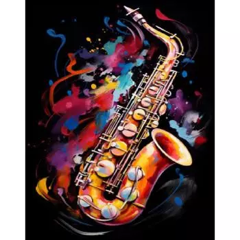 1 шт. Картина по номерам для взрослых, рисунок на холсте, музыкальный инструмент, настенное искусство, акриловые краски, украшение для дома, подарок 40x50cm NO Frame