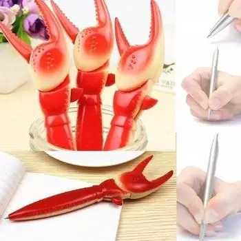 1 шт. Kawaii красный крабовый коготь шариковая ручка детские офисные школьные канцелярские принадлежности ручки