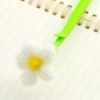 1 шт. Kawaii школьные принадлежности канцелярские принадлежности гелевая ручка креативный милый цветок цвет сладкий стиль забавная милая ручка Ink ColorBlack