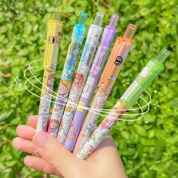 1 шт., кавайная клейкая ручка, милая мультяшная девушка, динозавры, акула, скрапбук, клейкая ручка для вставки, Нелипкий блокнот для заметок, школьные принадлежности 15cm