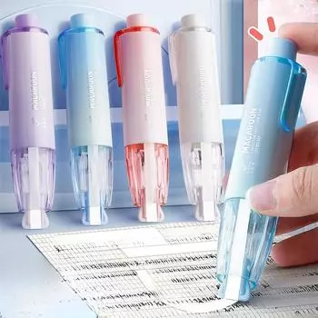 1 шт., кавайная корректирующая лента для пресса, сменные стержни, белая корректорная лента, милые канцелярские принадлежности для студентов, школьные принадлежности белый