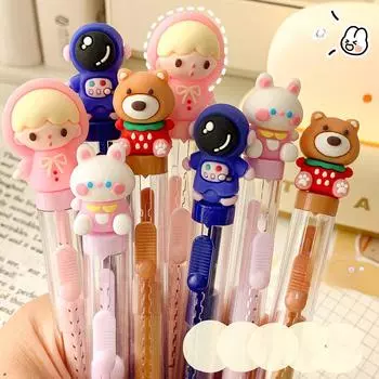 1 шт., кавайный ластик, креативный выдвижной стиль, канцелярский ластик для детей, милый ластик для карандашей с животными, студенческие принадлежности