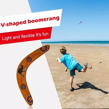 1 шт. Кенгуру, возврат, V-образный бумеранг, портативный летающий диск, бросок, ловля, игрушки для игр на открытом воздухе, забавная игровая опора UNITED KINGDOM