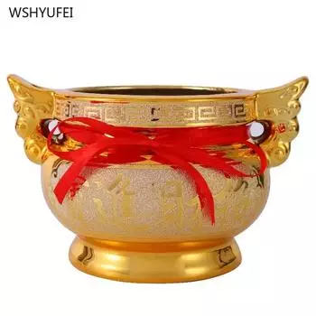 1 шт. Керамическая ароматерапевтическая печь буддийские инструменты и принадлежности для украшения дома молитва о благоприятности обеспечение безопасности подношение S 9.5x15.5cm