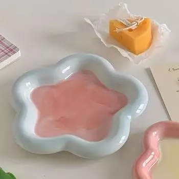 1 шт. керамическая миска для кошек премиум-класса - нескользящая миска для еды и воды - эргономичная поддержка шейного отдела позвоночника - стильная, прочная и простая в уходе синий