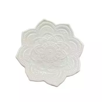 1 шт. керамическая тарелка для колец, держатель для украшений, маленькая подставка для безделушек, сережек, колец, ожерелий, ключей, подарок для мамы, подруги, сестры