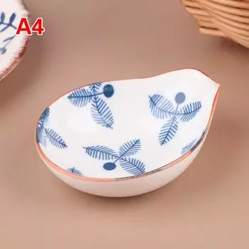 1 шт. Керамическая тарелка для соуса в японском стиле, домашняя тарелка для приправ, мини-блюдо для макания суши, соевого соуса, закусок, кухонная посуда