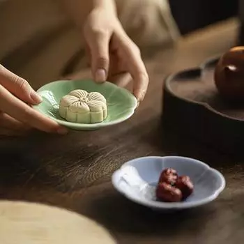 1 шт. Керамическая тарелка для выпечки, закусочная тарелка в стиле ретро, изысканная тарелка для закусок, тарелка для уксуса и соевого соуса, посуда для послеобеденного чая