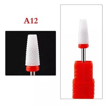 1 шт. Керамические вольфрамовые фрезы для ногтей пилка для электрического маникюрного станка A12