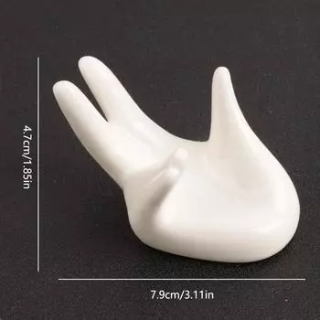 1 шт. керамический держатель для вареных яиц в форме руки, керамический держатель для рук Guanyin, инструмент для размещения яиц, подставка для рук, украшение для полки