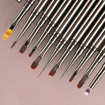 1 шт., кисть для дизайна ногтей, кисть для рисования в полоску, кисть для рисования, УФ-гель, наращивание, ручка для рисования, ручка для маникюра «сделай сам», инструмент для маникюра Storage bag