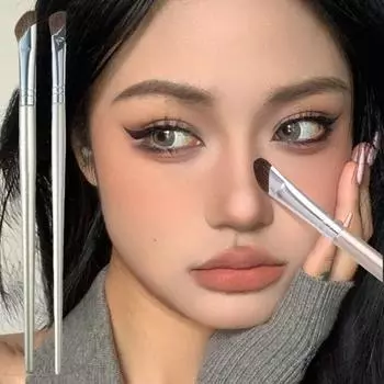 1 шт. Кисть для контура носа Кисть для контура носа Скошенная кисть для макияжа Кисть для контура теней Скошенные кисти для макияжа S