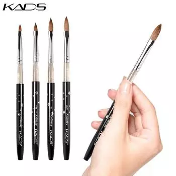 1 шт., кисть для ногтей, акриловая жидкая пудра, УФ-гель, кисть, черная 2 #/4 #/6 #/8 #/10 #, скульптура для дизайна ногтей, резьба, ручка для рисования, маникюрные инструменты #2