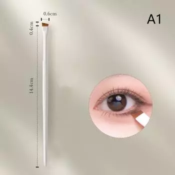 1 шт. кисть для подводки глаз, кисть для бровей, портативная плоская тонкая кисть для подводки глаз, контур бровей, кисти для макияжа, инструмент для макияжа