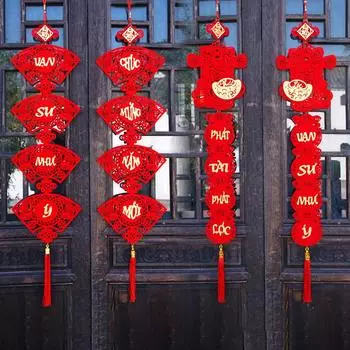 1 шт., кисточка в виде змеи, весенний фестиваль, узел, новогодний декор для дома 2025 года, вьетнамский кулон, китайское украшение, подвесное украшение