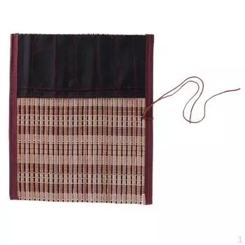 1 шт., китайские бамбуковые кисти для письма, рулонная стойка для сумок, чехол для каллиграфии