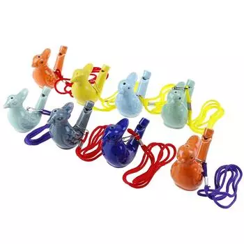 1 шт. китайский керамический свисток в виде водоплавающей птицы с веревкой винтажные забавные музыкальные игрушки