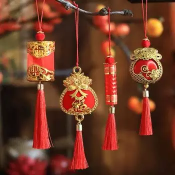1 шт. Китайское лунное новогоднее украшение 2025 года, подвеска в виде змеи, для дома, новогодний весенний фестиваль, китайский узел, украшение для автомобиля 1