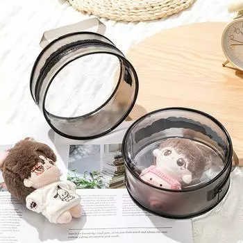 1 шт. Классическая кукольная сумка-брелок, кошелек, утолщенная прозрачная таинственная коробка, чехол для хранения, сумка-брелок, органайзер, коробка