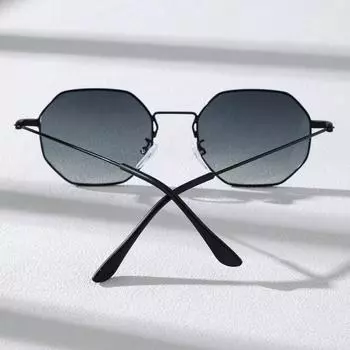 1 шт. Классические металлические геометрические оправы элегантные солнцезащитные очки для езды на велосипеде на открытом воздухе рыбалки повседневные аксессуары no size серый