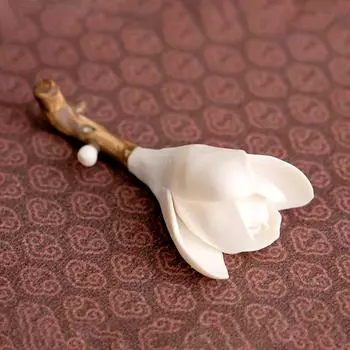 1 шт. Классический красивый шикарный высококачественный креативный держатель для благовоний керамический цветок магнолии розовый