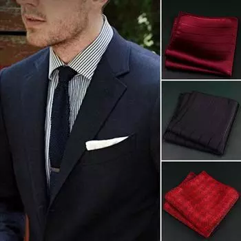 1 шт. классический стиль деловой подарок шелковый носовой платок рубашка карманы вышитый жаккардовый костюм носовой платок аксессуары для костюма