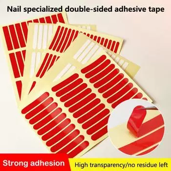 1 шт. клейкая лента для ногтей, не нужно резать накладные ногти, демонстрационный стенд, клейкие наклейки, двухсторонняя наклейка, демонстрация практики маникюра B