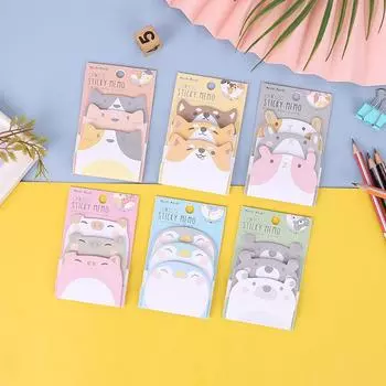 1 шт. клейкая наклейка Kawaii Animals Pig Sticky Notes блокнот для заметок офис школьные принадлежности канцелярские принадлежности наклейка