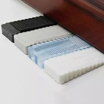 1 шт. Клиновые дверные упоры, многоразовые, амортизирующие, безопасные, предотвращающие столкновения, удобные, дверные ручки, резиновые упоры