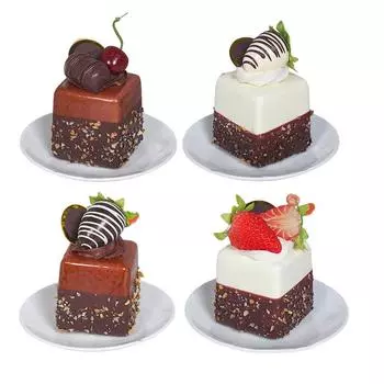 1 шт. Клубничный фруктовый торт модель имитация еды поддельный закуска хлеб украшение десерт искусственный декор ПВХ имитация хлеба модель