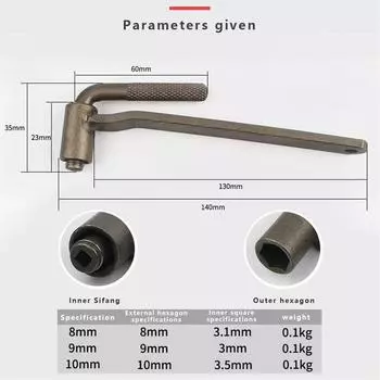 1 шт. ключ для регулировки винта клапана мотоцикла 8 мм/ 9 мм/ 10 мм универсальный инструмент для ремонта мотоцикла
