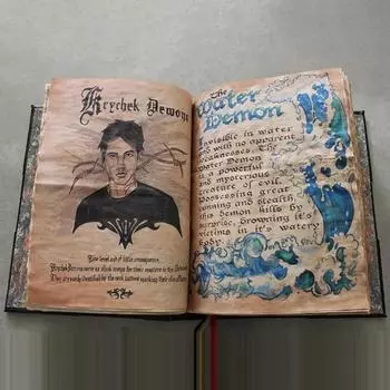 1 шт. Книга Теней зеленая обложка переплет пустой и разлинованный журнал 350 страниц записи заклинаний книга заклинаний ретро подарки