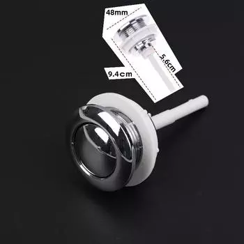 1 шт. Кнопка слива для бачка унитаза для домашнего унитаза, устойчивая к коррозии, одинарная кнопка, аксессуары для бачка унитаза A1