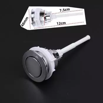 1 шт. Кнопка слива для бачка унитаза для домашнего унитаза, устойчивая к коррозии, одинарная кнопка, аксессуары для бачка унитаза A2