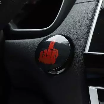 1 шт., кнопка запуска зажигания автомобиля, стоп-стоп, защитная крышка, наклейки на переключатель