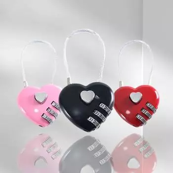 1 шт. кодовый замок в форме сердца, несколько цветов, декоративный парольный замок, креативные аксессуары для оборудования