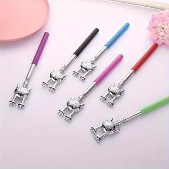 1 шт. Когтеточка для кошек из нержавеющей стали Телескопический массажер для царапания, выдвижной, зудящий, счастливый, товары для здоровья, Hackle Handicrafts красный