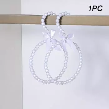 1 шт. Кольцо для шарфа, вешалка, аксессуары для гардероба, круглый крючок для одежды, реквизит для фото, жемчужное кольцо для шарфа, креативное, 2 стиля