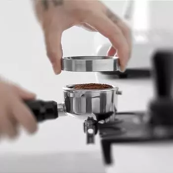 1 шт. Кольцо-ловушка для кофе, противоударное кольцо для порошка, кольцо-ловушка для кофемолки, 58 мм, ручка для кофе, тканевое кольцо для дозирования порошка, кофейные инструменты 58mm