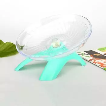 1 шт. колесо для бега для хомяка, бесшумная летающая тарелка, стальная ось, колесо для бега, диск, игрушки, клетка, упражнения, аксессуары для маленьких животных серый