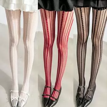 1 шт. колготки аксессуары сексуальные ажурные чулки с открытой спиной красотка ажурные чулки бриллиантовая одежда для свиданий шелковые чулки наряды