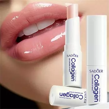 1 шт. коллагеновый бальзам для губ от трещин уменьшает морщины на губах предотвращает шелушение и растрескивание. Увлажнение и увлажнение. Осветлить тон кожи губ