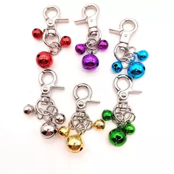 1 шт., колокольчик для ошейника для собак и кошек, аксессуары для ошейника, громкий колокольчик для котенка, безопасность, случайный красный