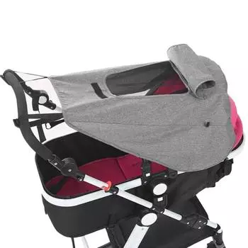 1 шт., коляска, багги, капюшон, навес, тканевый солнцезащитный чехол, детская коляска, солнцезащитный тент тёмно-синий