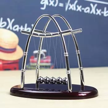 1 шт. Колыбель Ньютона, детские игрушки для детей, развивающие игрушки, настольный декор, металлический балансирующий шар, маятник, Juguetes, антистрессовая игра C