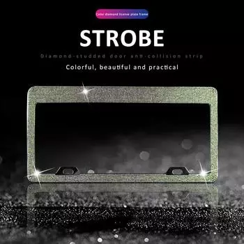 1 шт. комплект из нержавеющей стали для автомобильных номерных знаков, чехлов для всех американских и канадских автомобильных номерных знаков, автомобильных аксессуаров золотой