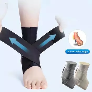 1 шт. комплект компрессионный бандаж на голеностоп поддерживающий ремень бандаж на голеностоп для свода стопы бандаж на голеностоп футбол баскетбол волейбол бег S чёрный