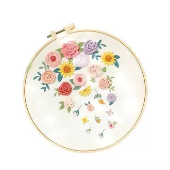1 шт., комплект материалов для самостоятельного изготовления, домашний декор, вышивка крестом, завод, цветочная вышивка, принадлежности для рукоделия