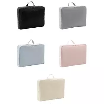 1 шт. компрессионная сумка для упаковки одежды, экономящая место, сумка для хранения одежды в шкафу, органайзер для багажа, принадлежности для кемпинга 40X18X30cm светло-синий